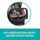 EVENFLO PIVOT MODULAR TRAVEL SYSTEM WITH LITEMAX INFANT CAR SEAT (Casual Gray) - Like New