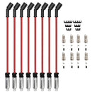 41-110 Iridium Spark Plugs & 9478RR 48322 Spark Plug Wires 5.3 6.0L 6.2L Red - Brand New