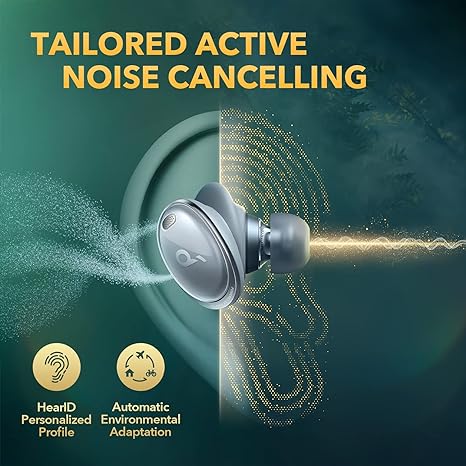 Soundcore Anker Liberty 3 Pro Noise Cancelling Earbuds A3952 - Fog Gray - Like New