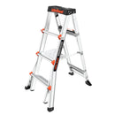 LITTLE GIANT SMARTSTEP 4'-6' MODEL 300 LB RATED ALUMINUM - BLACK /ORANGE - Like New