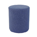 Elephant In A Box Round Pouf Ottoman Lightweight Circular Footrest - Navy - Brand New