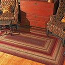 Homespice Oval Jute Braided Rugs, 27" x 45", Cider Barn, X003FHURXL - NEW - Brand New