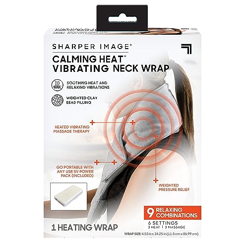 ALLSTAR INNOVATIONS CALMING HEAT NECK WRAP PERSONAL ELECTRIC - GREY Like New