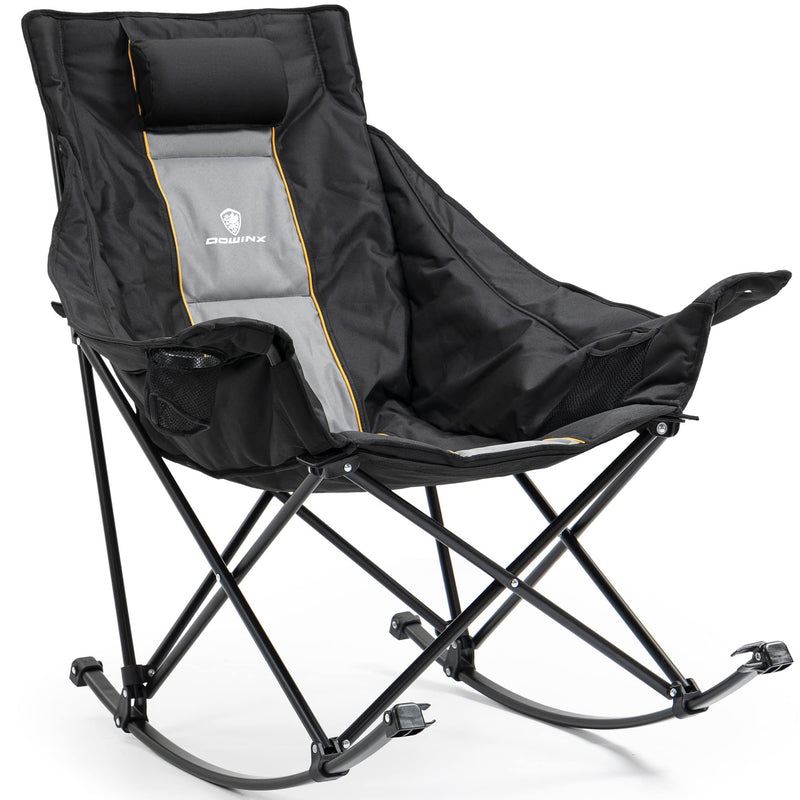 Dowinx Oversized Rocking Camping Chair, Fully Padded Patio Chair - Like New