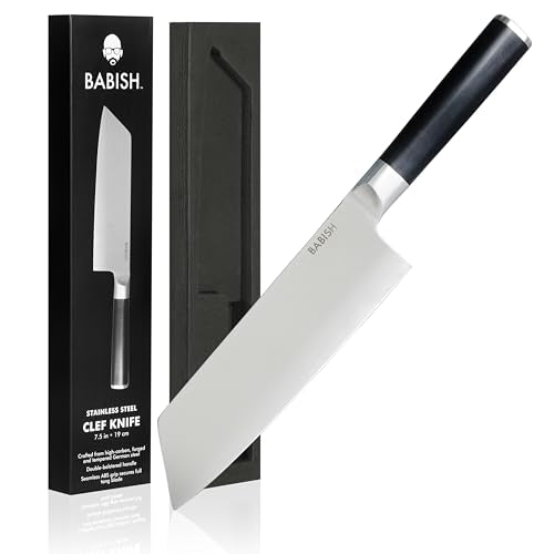 BABISH HIGH-CARBON 1.4116 GERMAN STEEL CUTLERY 7.5" CLEF KITCHEN KNIFE - Like New
