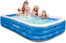 Aquadoo Family Swimming Inflatable Pool 118" X 72" X 22" AQUADOO-KP - Blue - Like New
