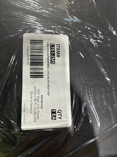 ADVANTUS BLACK DESK PAD ANTIMICROBIAL 20X36 BLACK DROP SHIP - BLACK - Brand New