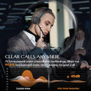 EKSA Wireless Headset Bluetooth 5.2 Headset Noise Cancelling Microphone - Black - Like New