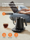 Comfee Gooseneck Electric Kettle with Temperature Control, 0.6L - BLACK - Like New