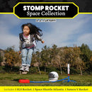 STOMP ROCKET SPACE COLLECTION ROCKET LAUNCHER FOR KIDS 3 NASA ROCKETS - GREEN - Like New