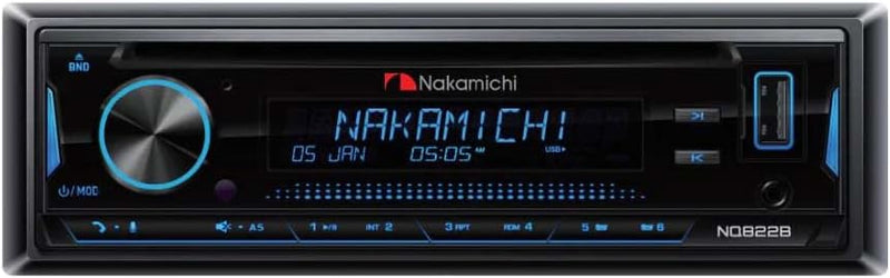 Nakamichi NQ822B 1-DIN CD/MP3/USB Car Stereo in-Dash Receiver - Scratch & Dent