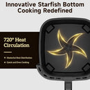 KITCHEN ELITE AIR FRYER OVEN STAINLESS 9.5QT LARGE KE-AF-104-95QT-BKW - BLACK - Like New