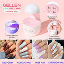 Gellen Nail Tips and Glue Gel Kit, Nail Art Acrylic Nail Kits with 240Pcs Coffin - Like New