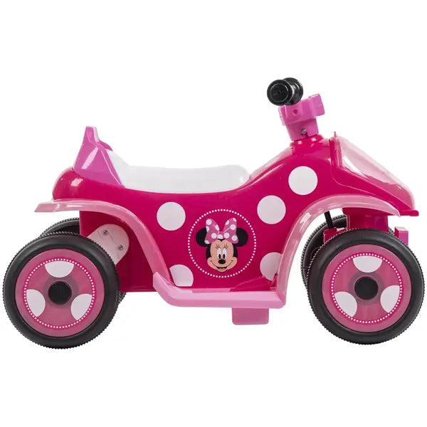 HUFFY MINNIE MOUSE BATTERY RIDE-ON QUAD - 6V - AGE 1.5+ YEARS OLD - PINK - Like New