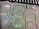 M MCIRCO CEREAL CONTAINER SET, (4L /135.2OZ) SET OF 4 - PINK,BLUE,GREEN,RED - Like New