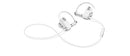 BANG & OLUFSEN EARSET - PREMIUM WIRELESS EARPHONES, 1646001 - WHITE - Like New