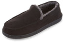 FLOOPI MEN'S CLASSIC MICROSUEDE MOCCASIN SLIPPER, SIZE: 13-14 - - Scratch & Dent