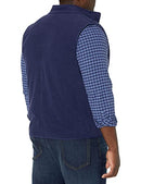 AMAZON ESSENTIALS MEN'S FULL-ZIP POLAR FLEECE INSULATED VEST NAVY MEN M - Like New