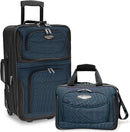 Travel Select Amsterdam Expandable Rolling Upright Luggage 2-Piece Set - NAVY - Like New