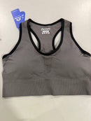 HEATHYOGA HIGH IMPACT SPORTS BRAS WOMEN PADDED SPORTS BRA - LARGE - GRAY/BLK - Brand New