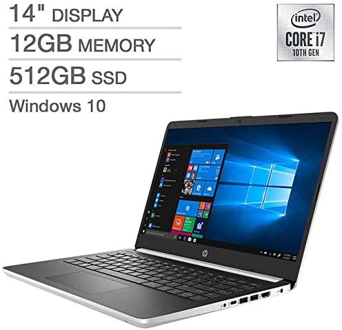 HP Laptop 14" 1920x1080 i7-1065G7 12GB 512GB SSD 14-DQ1045CL - BLACK/SILVER Like New