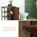 LANDIA HOME BATHROOM STORAGE CABINET INDUSTRIAL THEMED CVA6114U - RUSTIC - Like New