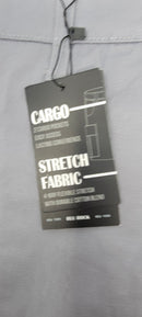 BLU ROCK MEN'S FLEX STRETCH COTTON CARGO PANTS - SIZE: MEN 44 - GRAY - Brand New