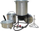 KING KOOKER 1265BF3 PORTABLE PROPANE OUTDOOR DEEP FRYING/BOILING PACKAGE - GREY Like New