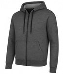 BLUE ICE MEN'S FULL-ZIP LONG-SLEEVE HOODIE - SIZE: XL - CHARCOAL - Brand New