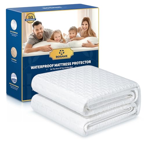 BOSANE PREMIUM 100% WATERPROOF KING MATTRESS PROTECTOR - Scratch & Dent