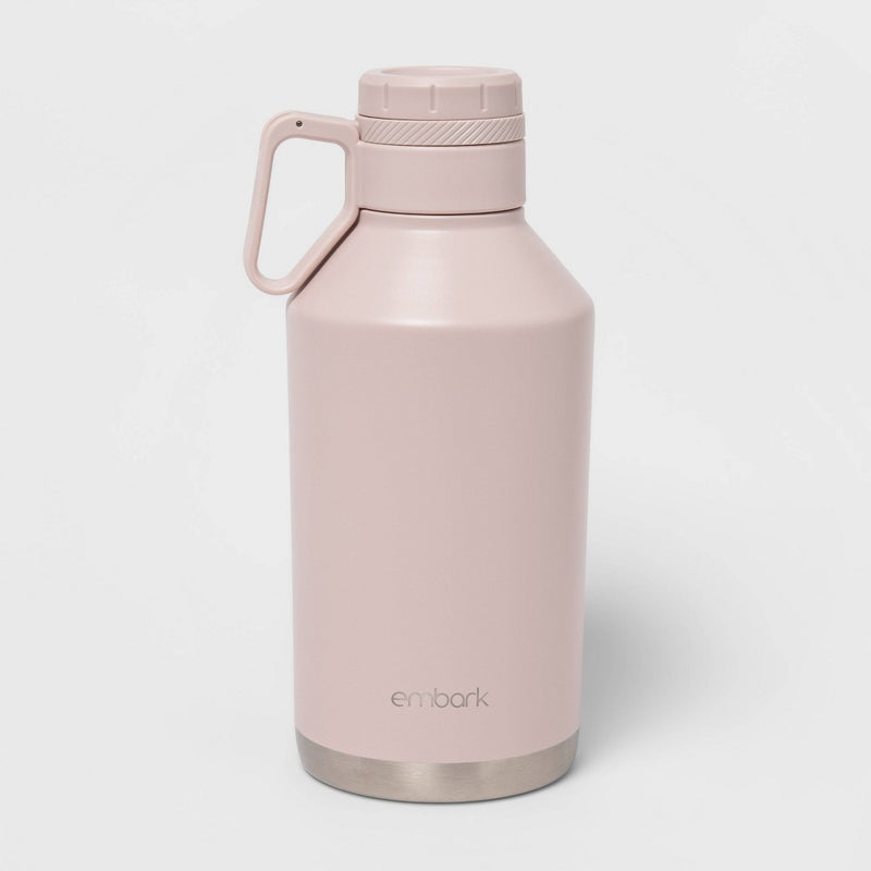 EMBARK 64OZ STAINLESS STEEL GROWLER - BLUSH - Like New