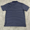 CALLAWAY SHIRT MEN'S NAVY BLUE WHITE STRIPED SHORT SLEEVE GOLF POLO - L - NAVY - Brand New