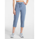 ATHLETIC WORKS PLUS KNIT CAPRI PANTS, 22" INSEAM - SIZE: WOMEN 3X - MOONSTONE - Like New