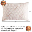 374634-100 Dearfoams Bed Pillows Set of 2 Standard/Queen Size COPPER-2PK - Like New