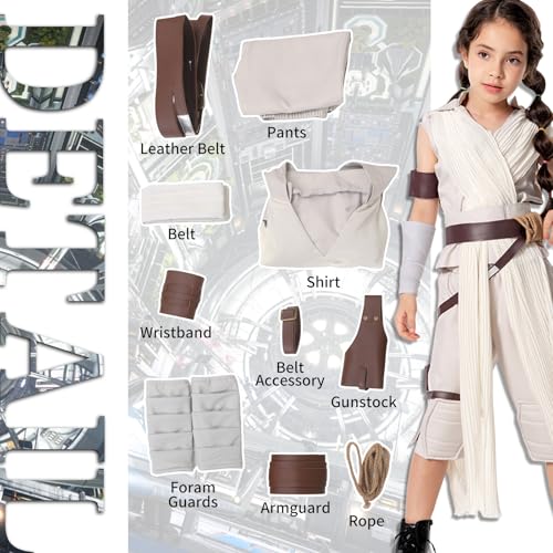 Kids Knight Cosplay Costume Halloween Force Master Costume - White, YL - Like New