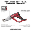 MILWAUKEE M18 CORDLESS 18 GAUGE SINGLE CUT SHEAR - BARE TOOL - BLACK RED - Like New