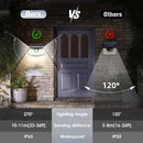 Aootek New Solar Motion Sensor Lights 120 LEDs with Lights Reflector - Brand New