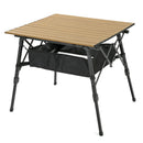 ARROWHEAD OUTDOOR 39" ALUMINUM FOLDING CAMP ROLL UP TABLE, CARRY BAG - BEIGE - Like New