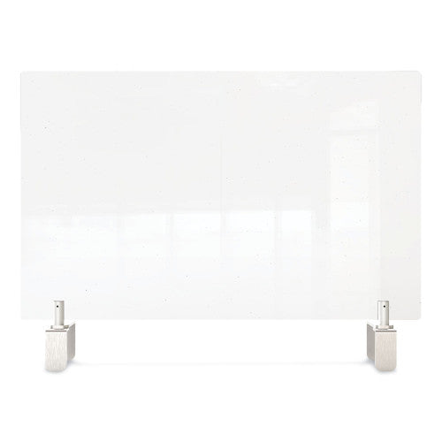 GHENT CLEAR PARTITION EXTENDER WITH ATTACHED CLAMP THERMOPLASTIC SHEETING - Brand New