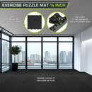 ProsourceFit Puzzle Exercise Mat ½ in EVA Interlocking Foam Floor Tiles, 24 pcs - Like New
