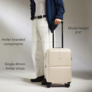 ANTLER SINGLE STRIPE HARDSIDE CARRY-ON LUGGAGE, 22X14X9, 40L - WHEAT BEIGE - Like New