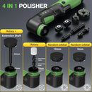 GINOUR CORDLESS MINI BUFFER POLISHER CAR DETAILING 12V MINI CAR POLISHER - GREEN - Like New