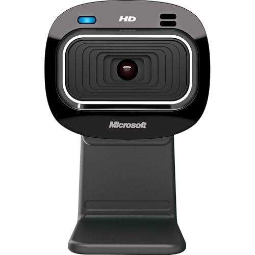 MICROSOFT LIFECAM HD-3000 FOR BUSINESS WITH BUILT IN NOISE CANCELLING - BLACK - Like New
