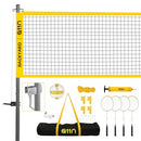 A11N Sports Outdoor Volleyball and Badminton Combo Set - Yellow - Like New