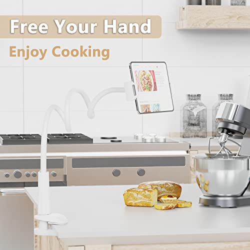 LAMICALL TABLET STAND HOLDER MOUNT HOLDER CLIP WITH GRIP FLEXIBLE LS01 - WHITE - Like New