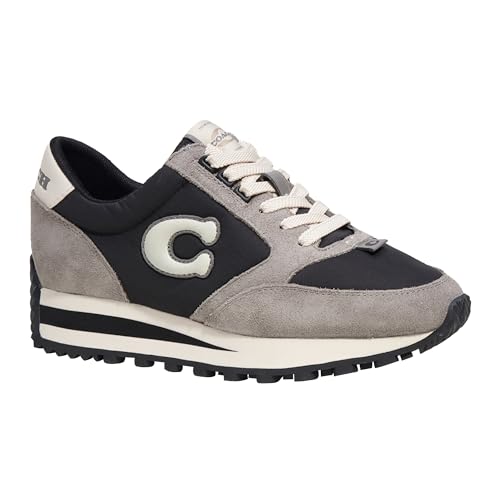 COACH WOMEN'S NON TECH ATHLETIC RUNNER SNEAKER SIZE: WOMEN 9 - BLACK/CHALK - Like New