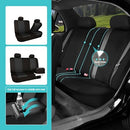 FH GROUP CAR SEAT COVERS FULL SET NEOPRENE UNIVERSAL FIT FB083BLACK115 - BLACK - Like New