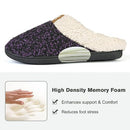 ULTRAIDEAS Women Fuzzy Wool-Like House Shoes Memory Foam Violet Size 11-12 - Brand New