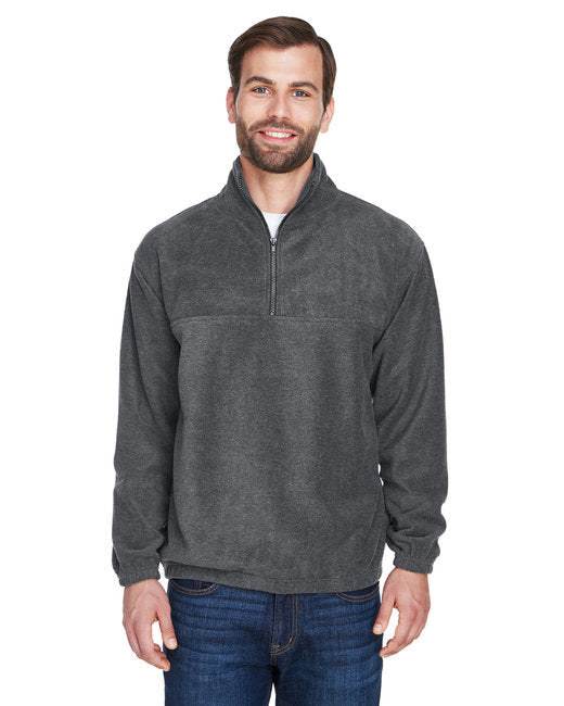 8480 UltraClub Adult Iceberg Fleece Quarter-Zip Pullover New