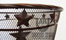 De Leon Collections Waste Basket 14" X 12" - Brand New
